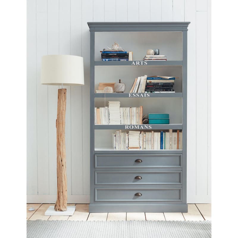 Lampadaire avec abat-jour en coton ivoire H169 - miniature 14