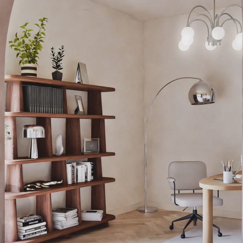 Lampadaire en métal chromé H200 cm SPHERE - miniature 10