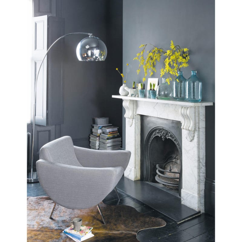 Lampadaire en métal chromé H200 cm SPHERE - miniature 12