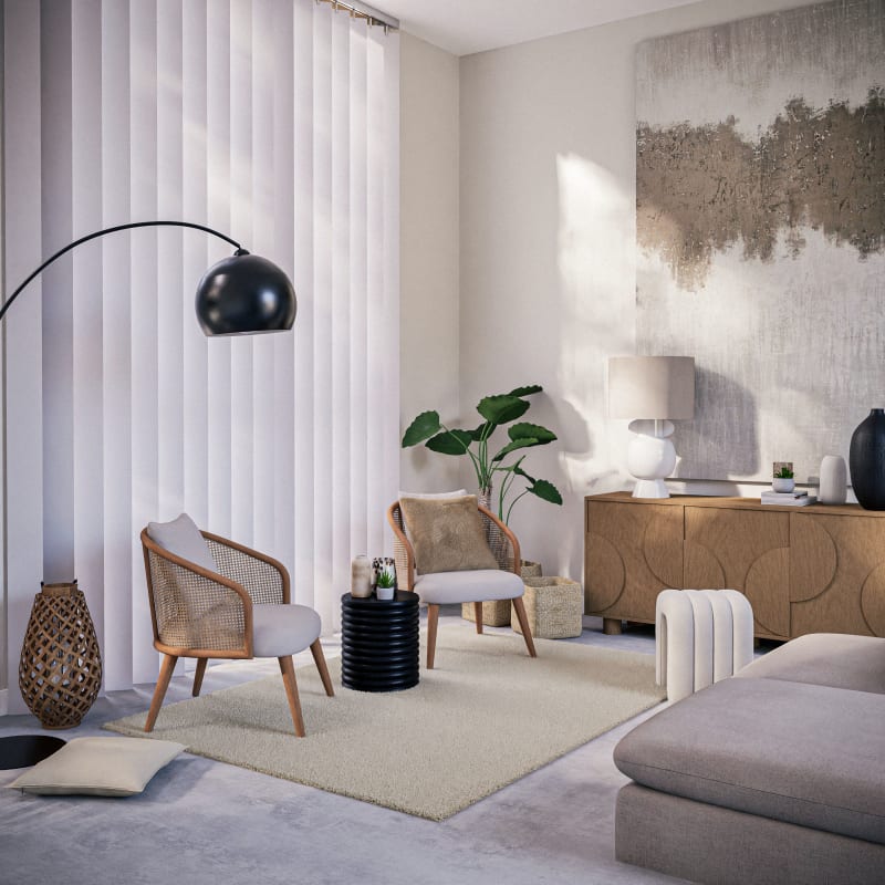 Lampadaire en métal noir H195 cm BLACK SPHERE - miniature 10