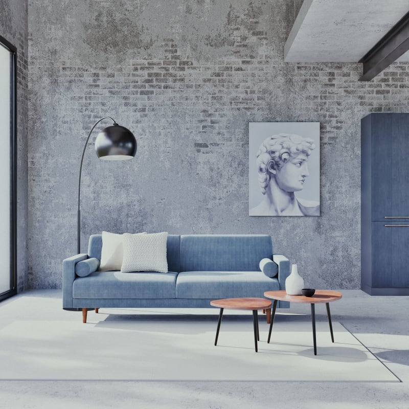 Lampadaire en métal noir H195 cm BLACK SPHERE - miniature 6