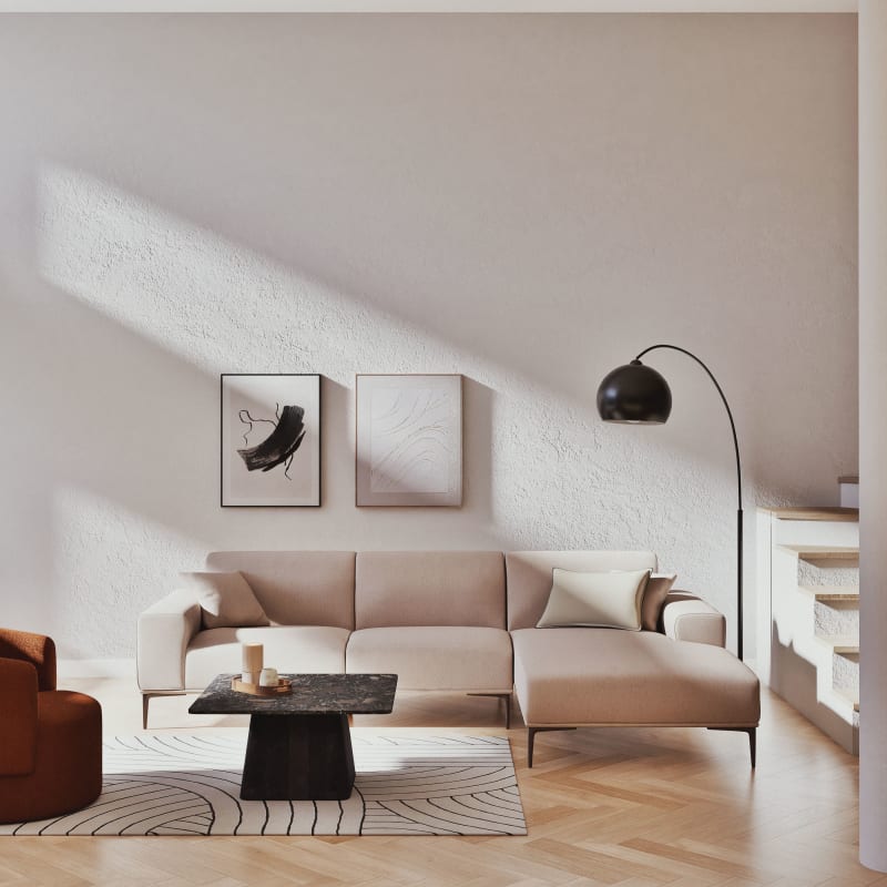 Lampadaire en métal noir H195 cm BLACK SPHERE - miniature 4