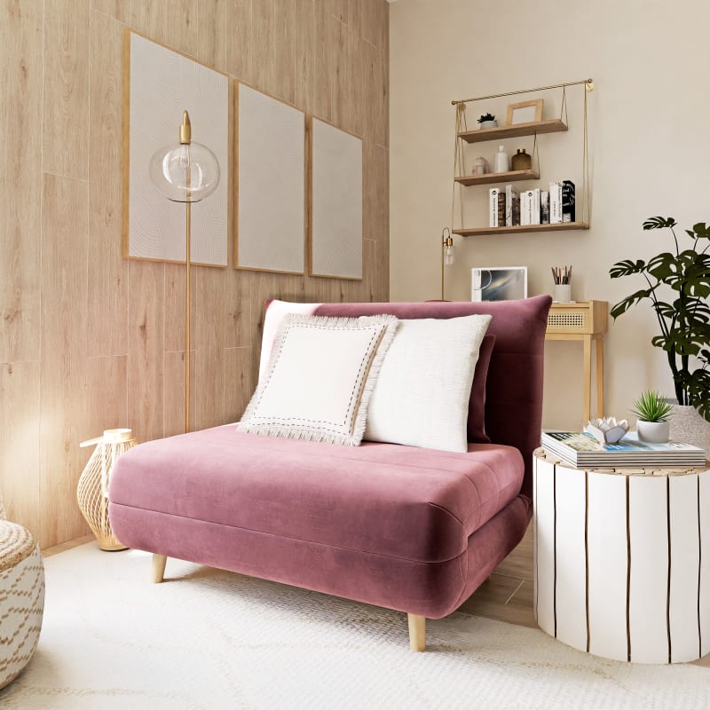 Lampadaire globe en verre et métal doré H155 - miniature 11