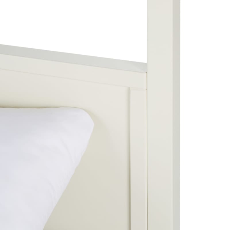 Lit à baldaquin en bois de pin beige 160x200 - miniature 3