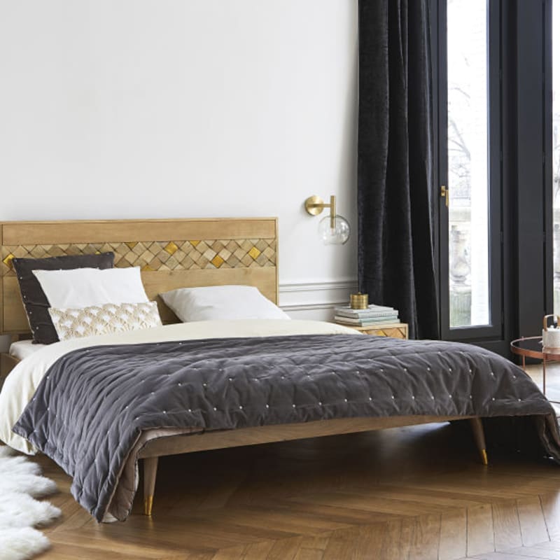 Lit en bois de manguier 160x200 - miniature 6