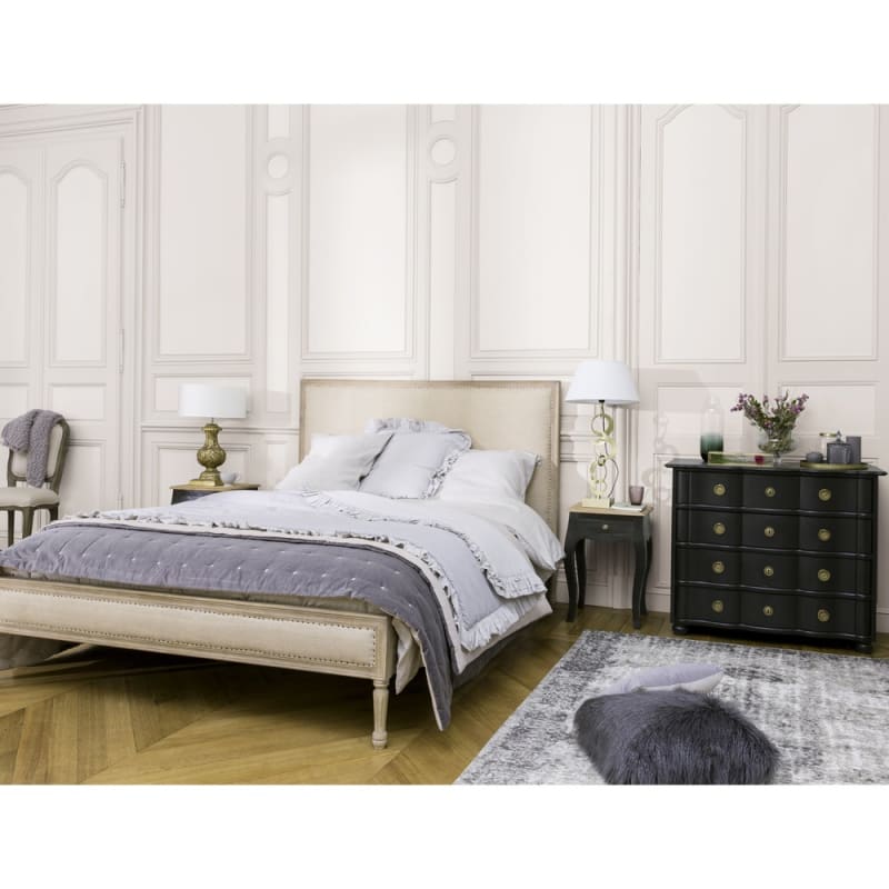 Lit en lin beige 160x200 - miniature 7