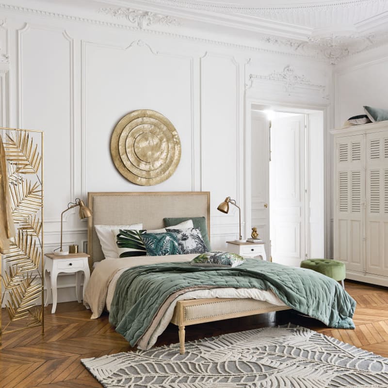 Lit en lin beige 160x200 - miniature 6