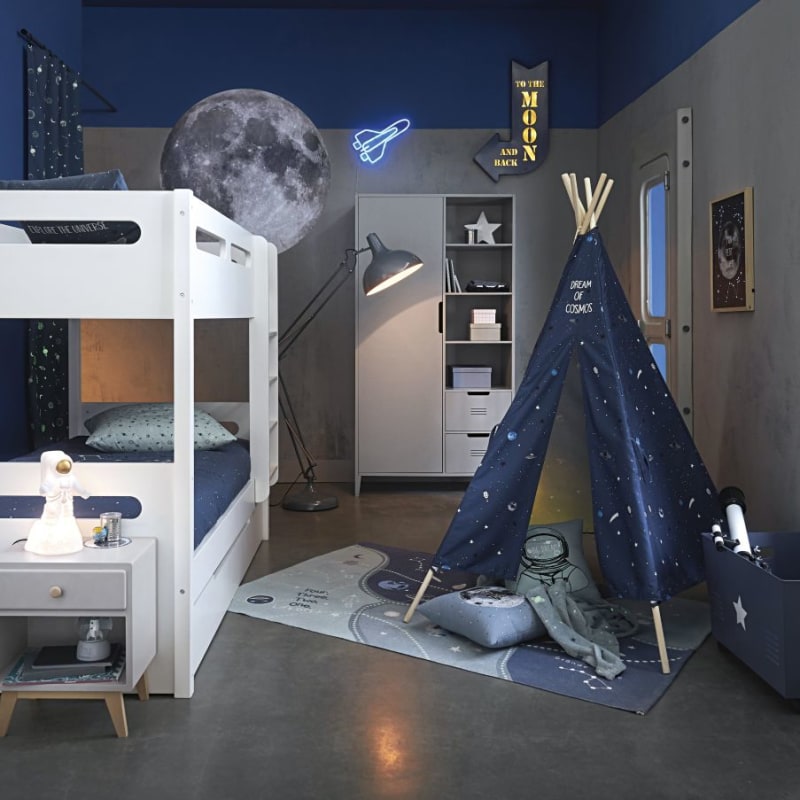 Lits superposés enfant 90x190 blanc - miniature 8