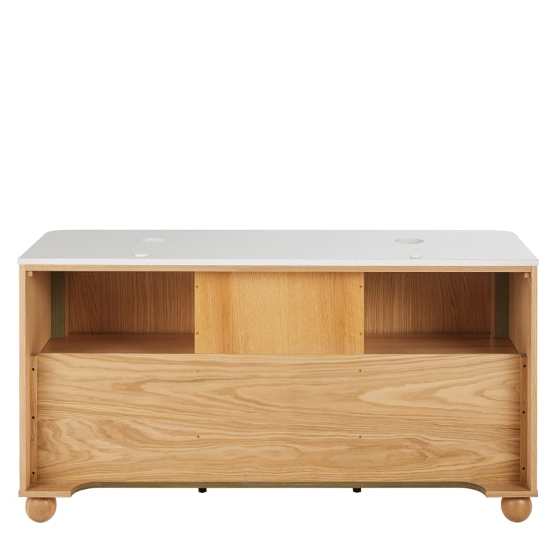 Meuble double vasque salle de bain 2 portes 3 tiroirs - miniature 4