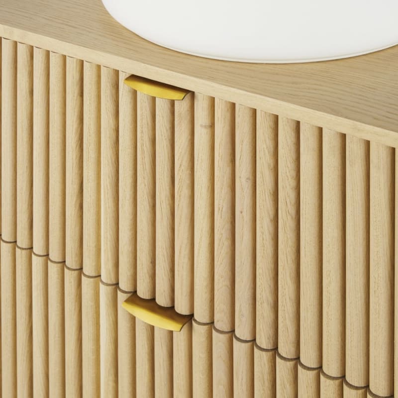 Meuble vasque de salle de bains 2 tiroirs - miniature 3