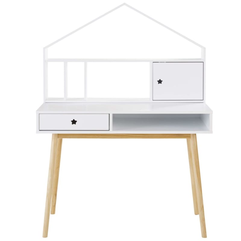 Module de rangement pour bureau 1 porte blanc - miniature 2