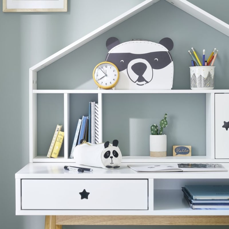 Module de rangement pour bureau 1 porte blanc - miniature 7