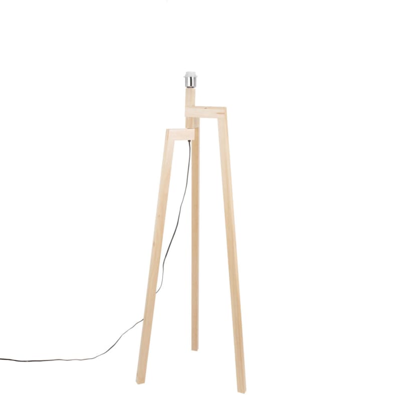 Pied de lampadaire en hévéa clair H132 - miniature 2