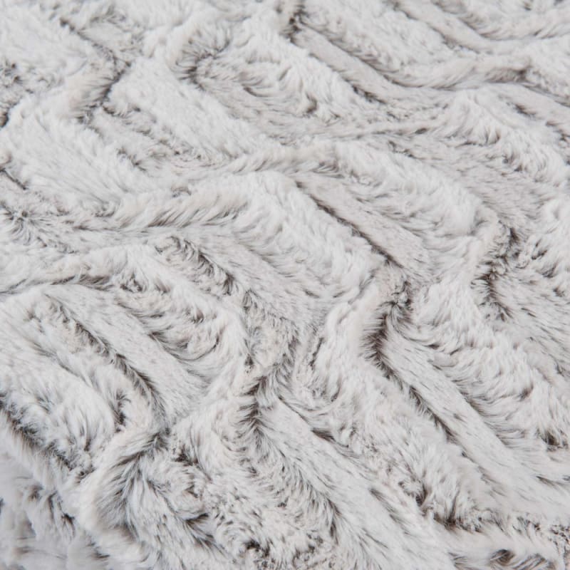 Plaid imitation fourrure gris 150x250 - miniature 3