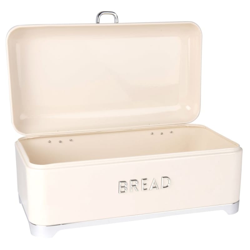 Contenitore Per Farina Bianca Smaltato AuldHome, Stile Rustico Anticato Con Graffette~p113194755