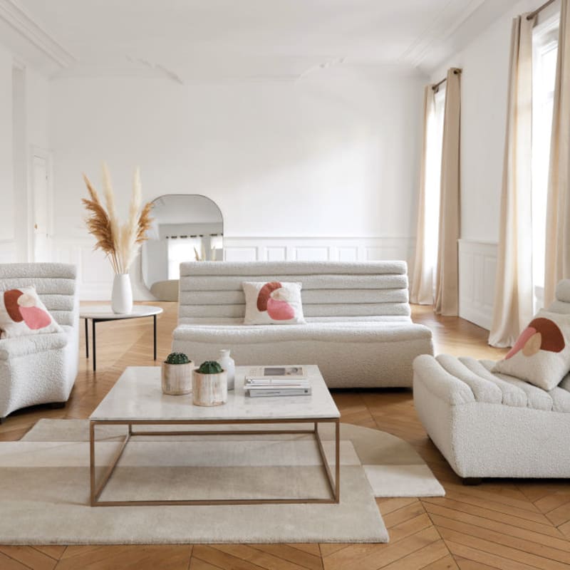 Rideau à œillets en lin lavé beige à l'unité 130x300 - miniature 14