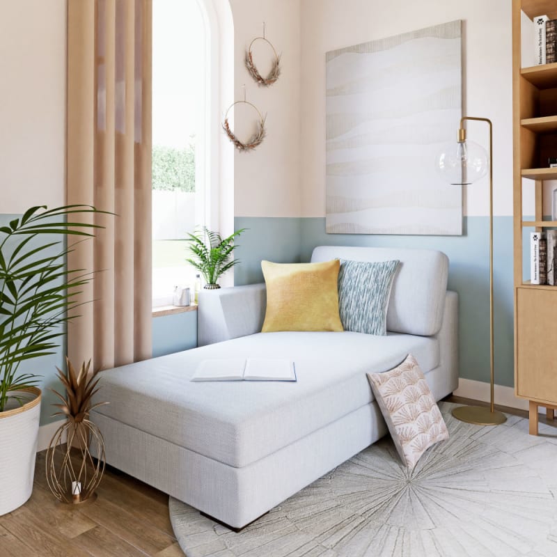 Rideau à œillets en lin lavé beige à l'unité 130x300 - miniature 5