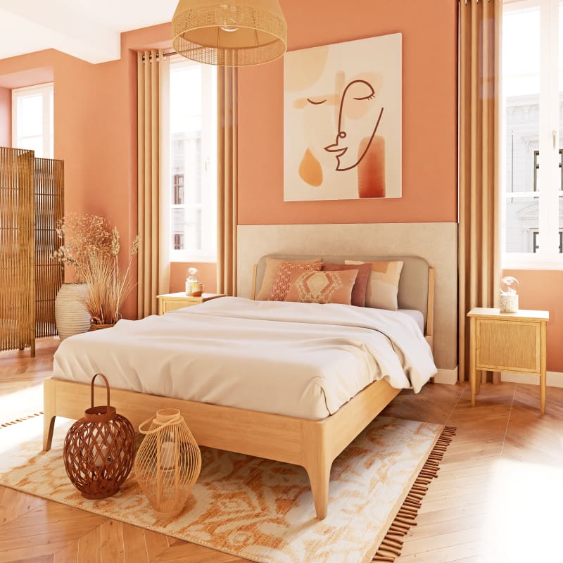 Rideau à œillets en lin lavé beige à l'unité 130x300 - miniature 11