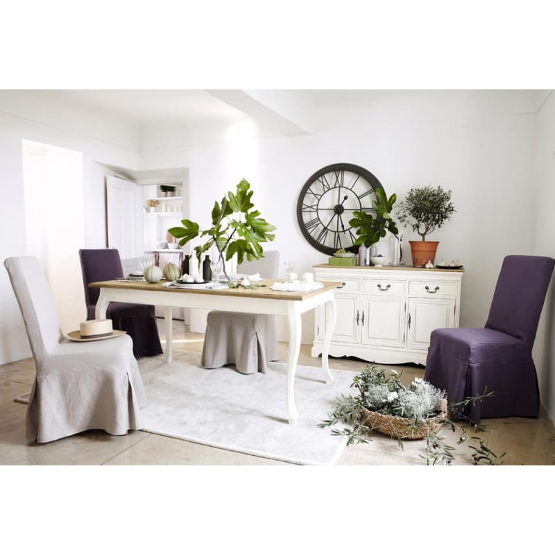 Table à manger 6/8 personnes crème L160 - miniature 6