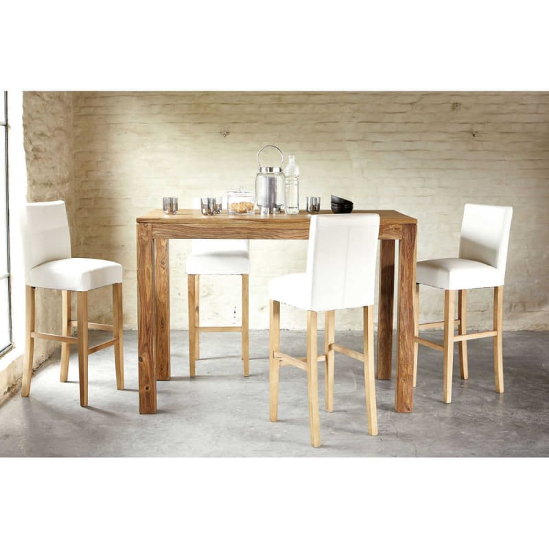 Table à manger haute en sheesham massif 6/8 personnes L150 - miniature 6