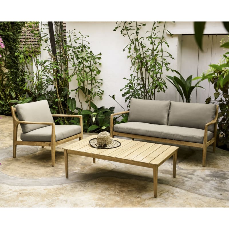 Table basse de jardin en acacia massif L120 - miniature 11
