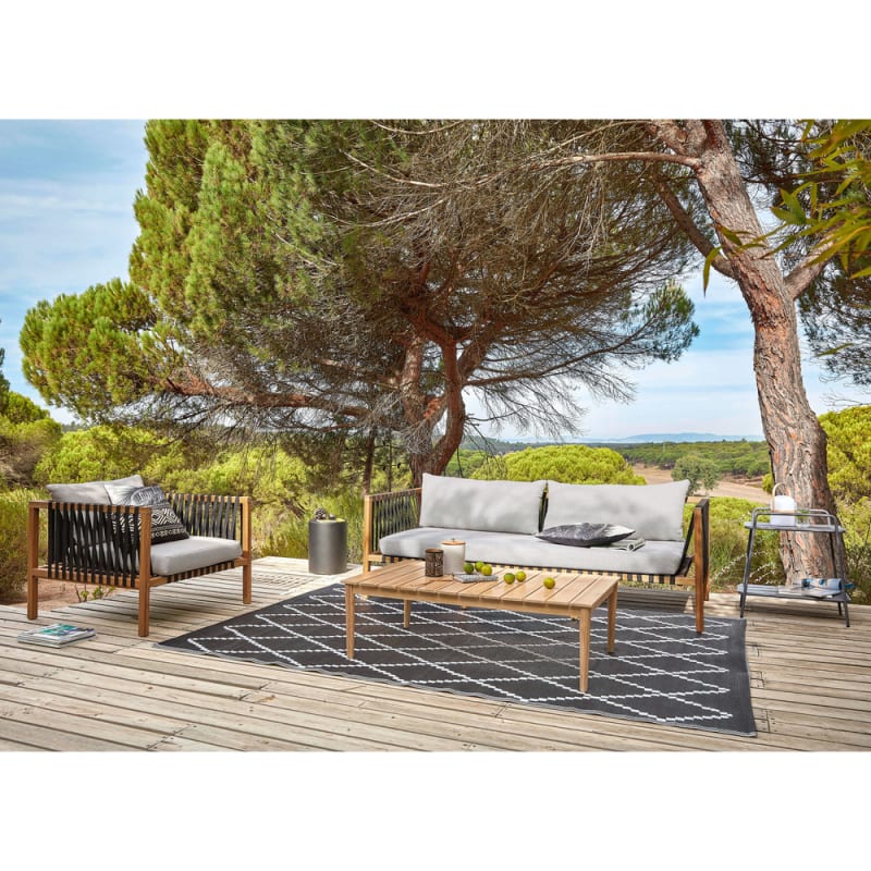 Table basse de jardin en acacia massif L120 - miniature 10