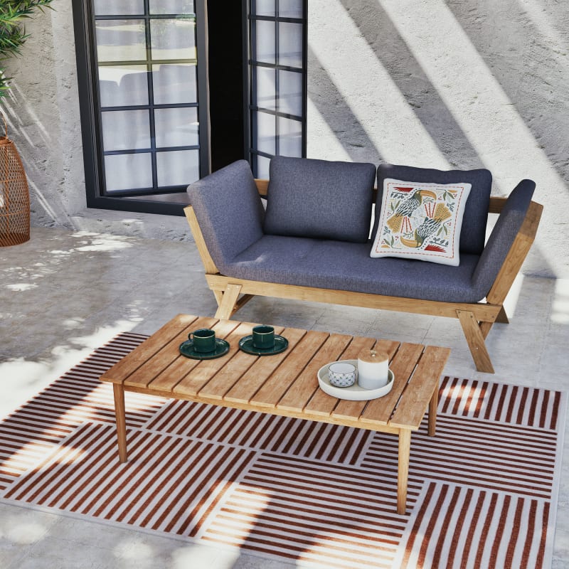 Table basse de jardin en acacia massif L120 - miniature 6