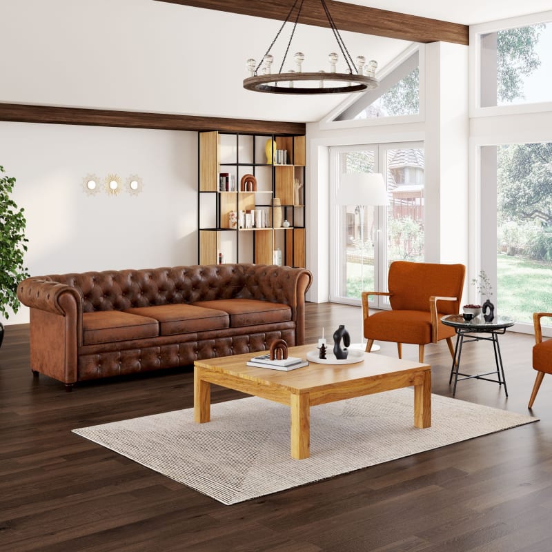 Table basse en sheesham massif L100 - miniature 5