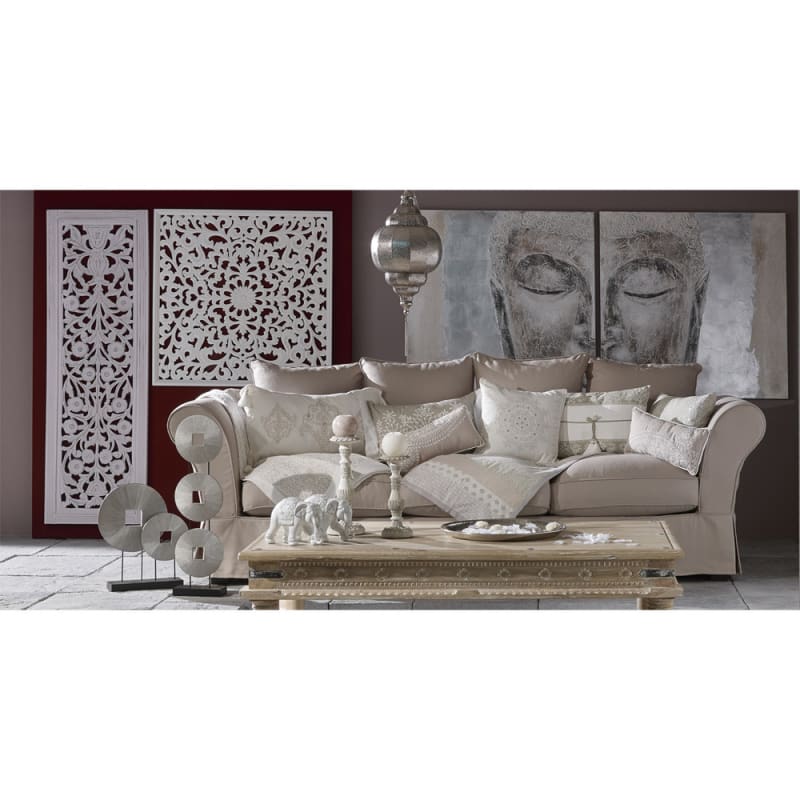 Table basse indienne en manguier massif - miniature 6