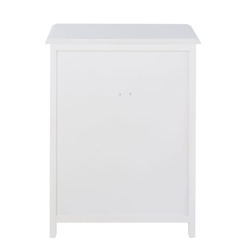 Table de chevet 1 tiroir blanche - miniature 2