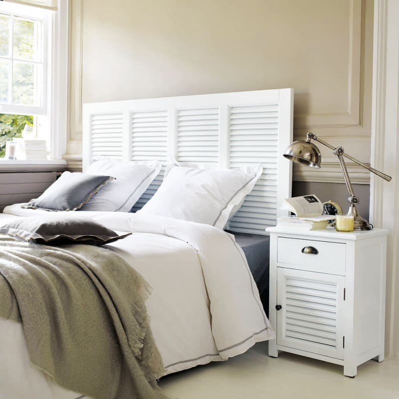 Table de chevet 1 tiroir blanche - miniature 6