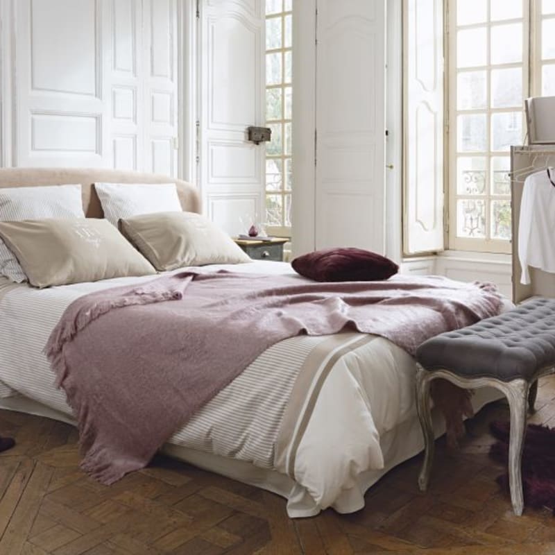 Table de chevet 2 tiroirs en manguier gris - miniature 7