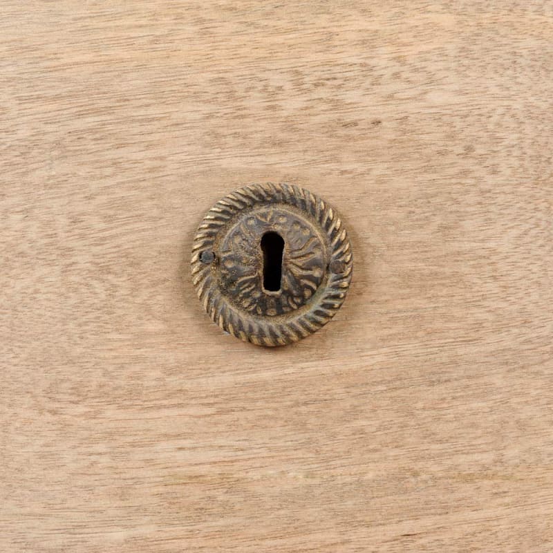 Table de chevet avec tiroirs en manguier et acacia - miniature 3