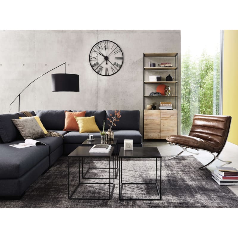 Tapis vintage tissé jacquard noir 200x290 - miniature 20