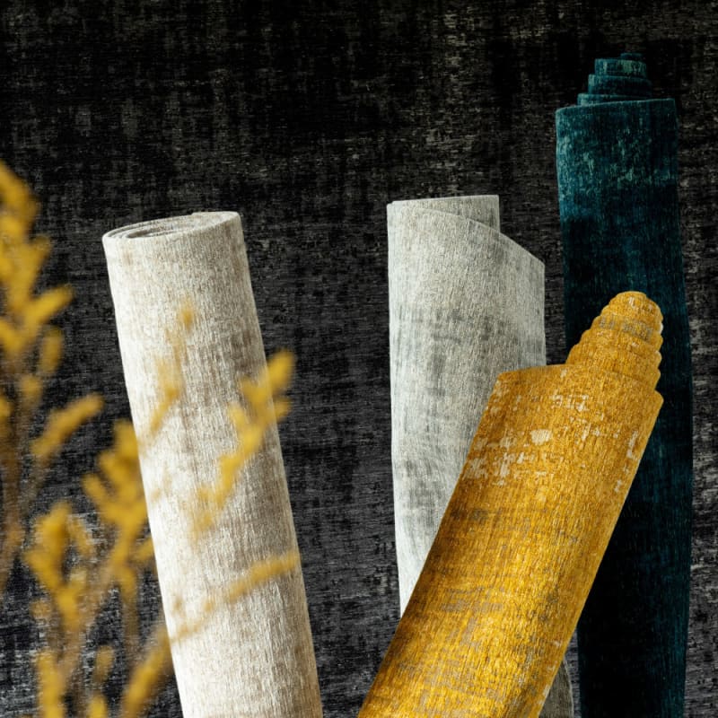 Tapis vintage tissé jacquard noir 200x290 - miniature 16