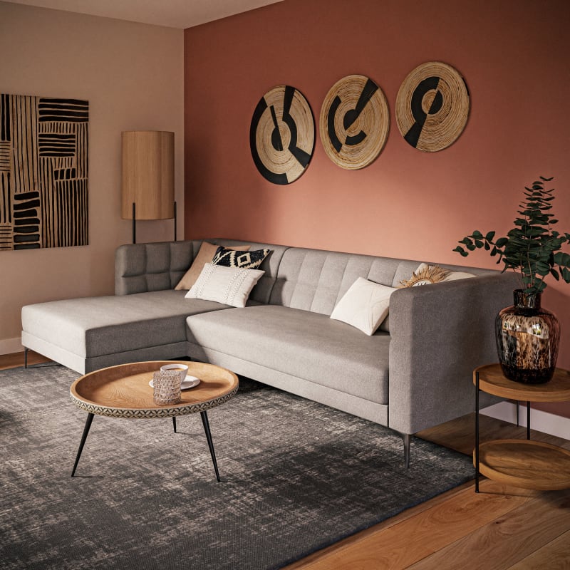 Tapis vintage tissé jacquard noir 200x290 - miniature 13