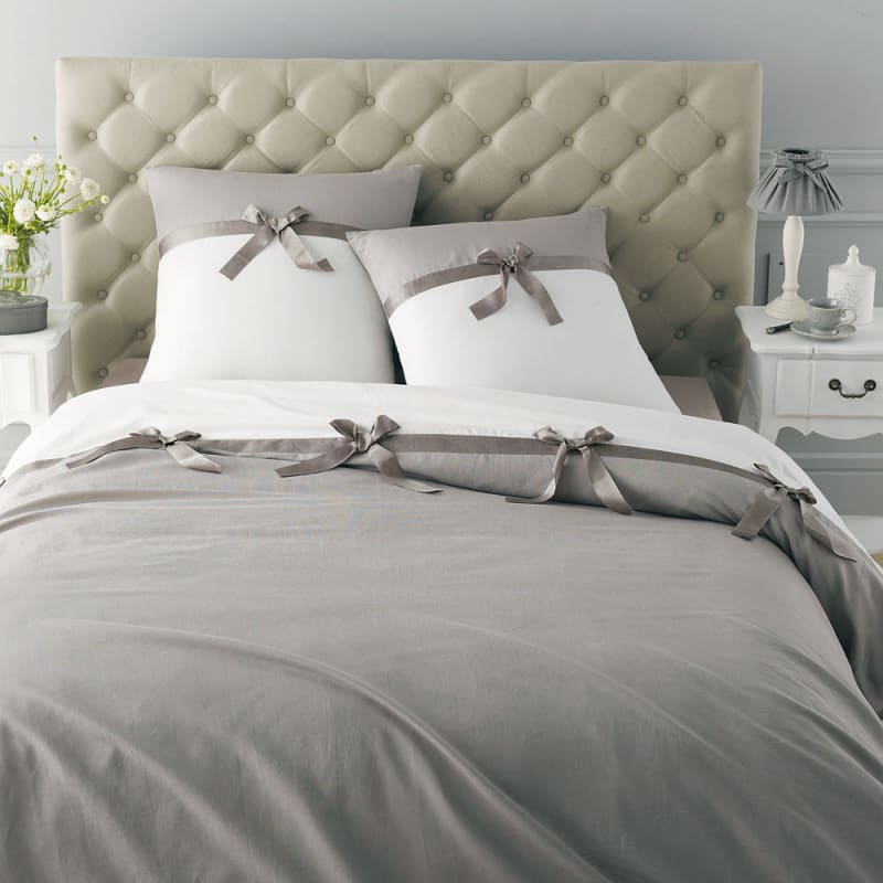 Tête de lit capitonnée en lin pour couchage 160 - miniature 12