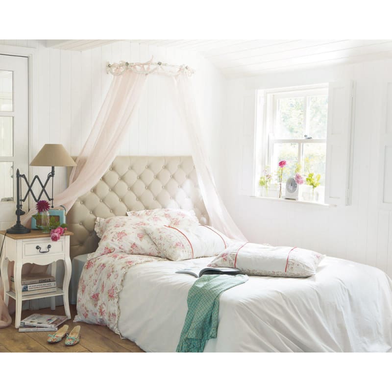 Tête de lit capitonnée en lin pour couchage 160 - miniature 14