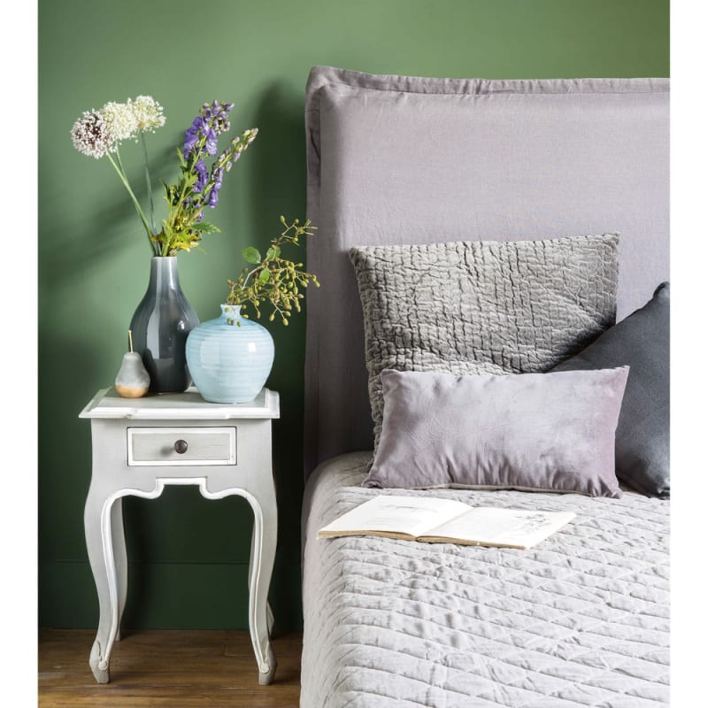 Tête de lit en bois houssable pour couchage 180 gris - miniature 6