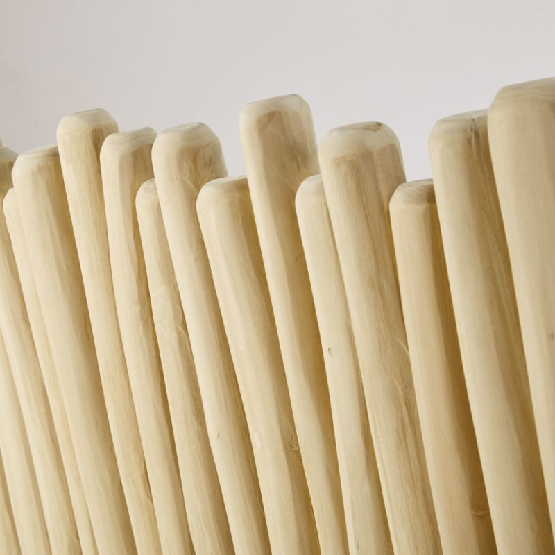 Tête de lit en branches de teck blanchies pour couchage 160 - miniature 3