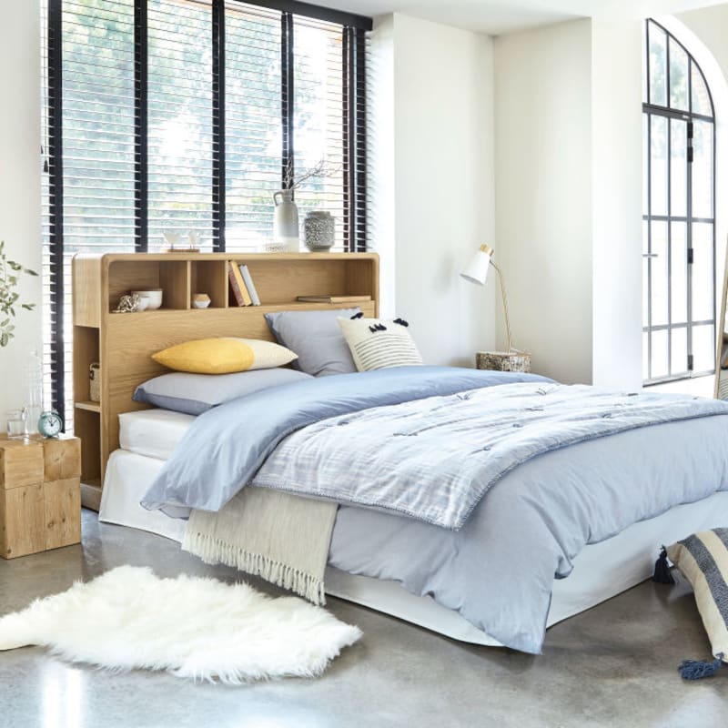 Tête de lit en chêne pour couchage 160 avec rangements - miniature 7