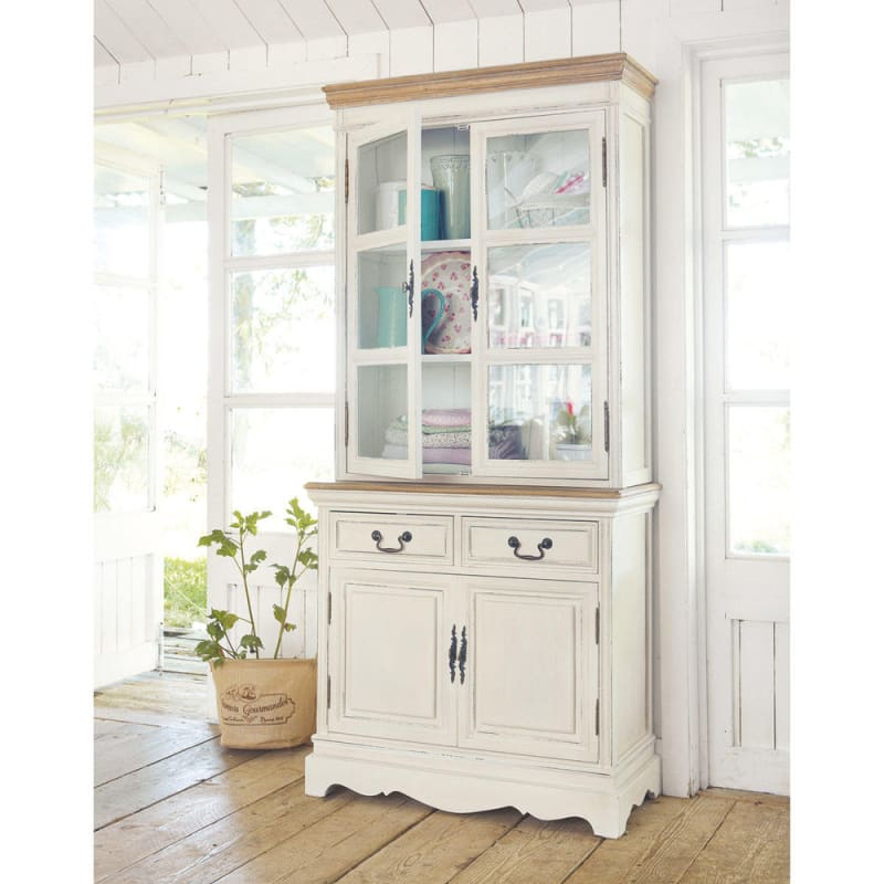 Vaisselier 2 portes crème L85 - miniature 12