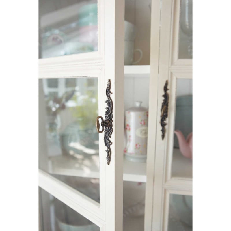 Vaisselier 2 portes crème L85 - miniature 13