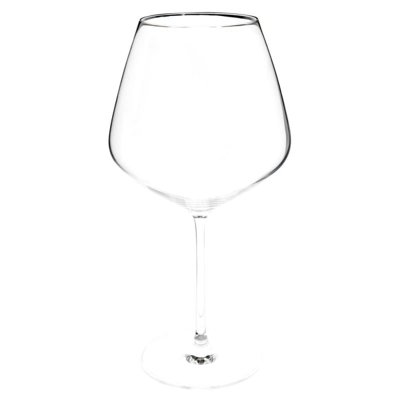 Verre à pied en verre transparent
