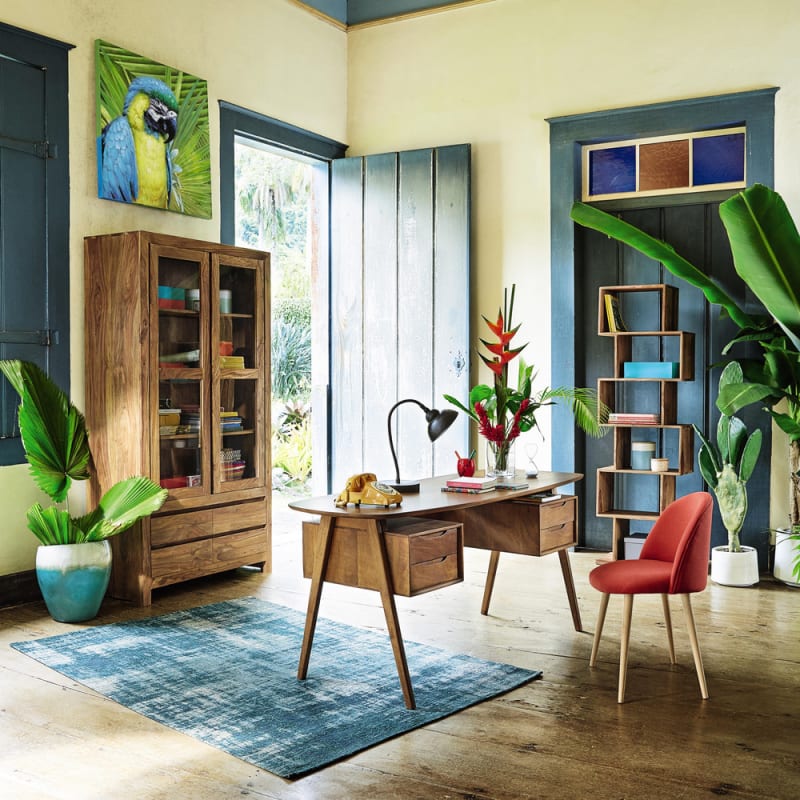 Vitrine en sheesham massif - miniature 5