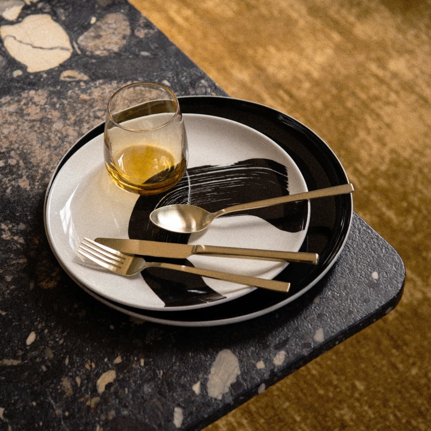 Lot De 4 Grands Dessous De Verre Carrés – Motif Art Déco