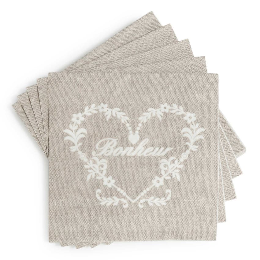 Tovaglioli Di Carta Ambiente - 20 Pezzi, 33x33 Cm - Tema Natale Boot - 2