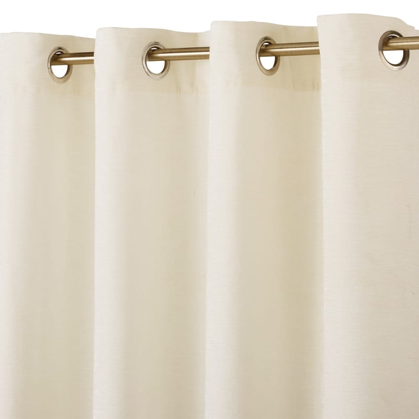 Pouf Rotondo 54 Cm In Velluto Grigio Con Anello Dorato - Isolda - Foto 3