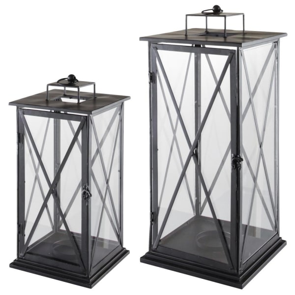 Maisons du Monde - Comes - 2 faroles de acero