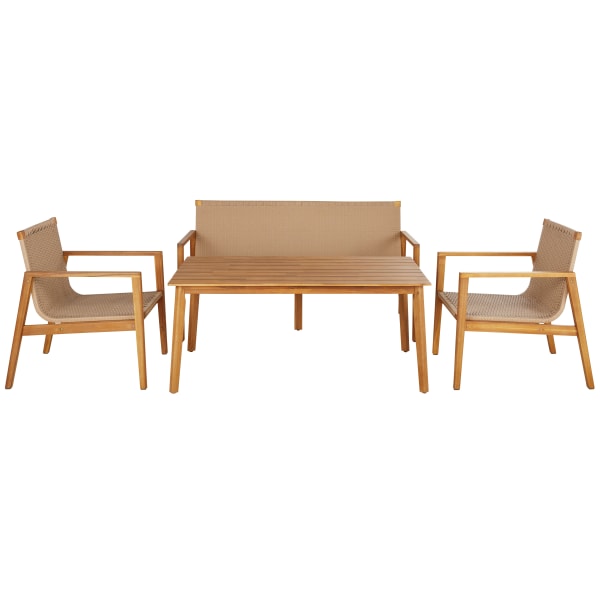 Maisons du Monde - Sonya - Salón de exterior profesional de 4 plazas en acacia y resina